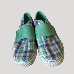 Women's Plaid Puma Slip on Sneakers Shoes, Size 6 Eur 36 Sku 2542
